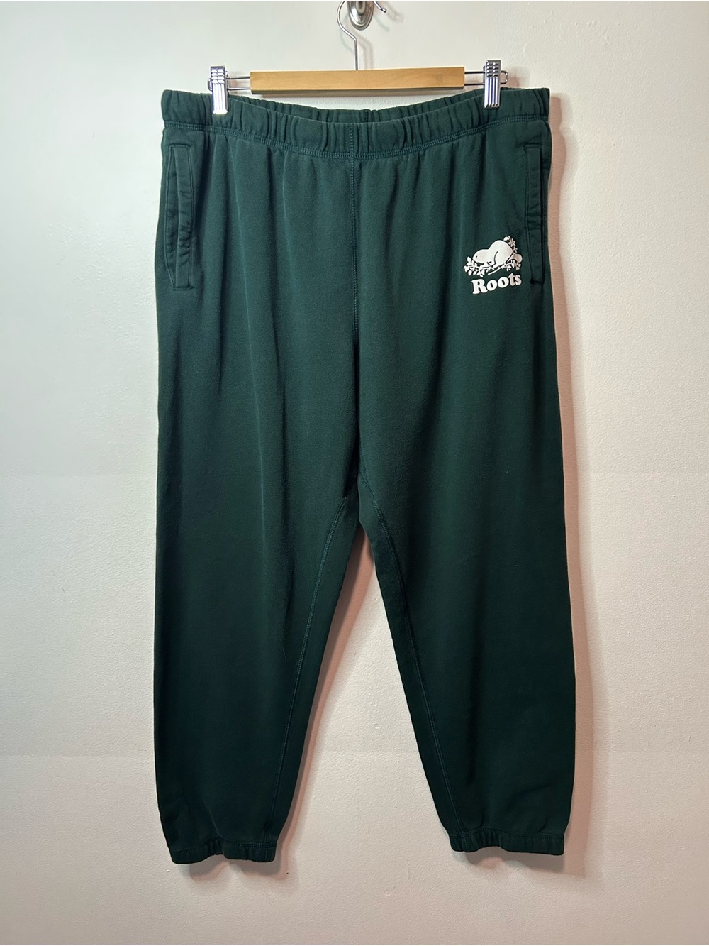 Roots Forest Green Classic Sweatpants Joggers - XL